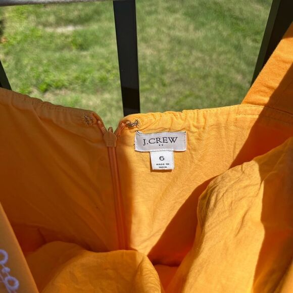 J Crew Embroidered Scallop Tiered Dress - Picture 3 of 12